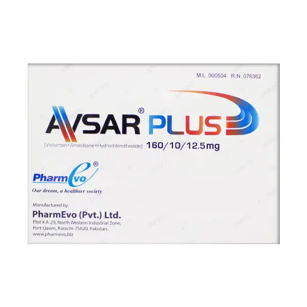 Avsar Plus Tablets 160mg-10mg-12.5mg